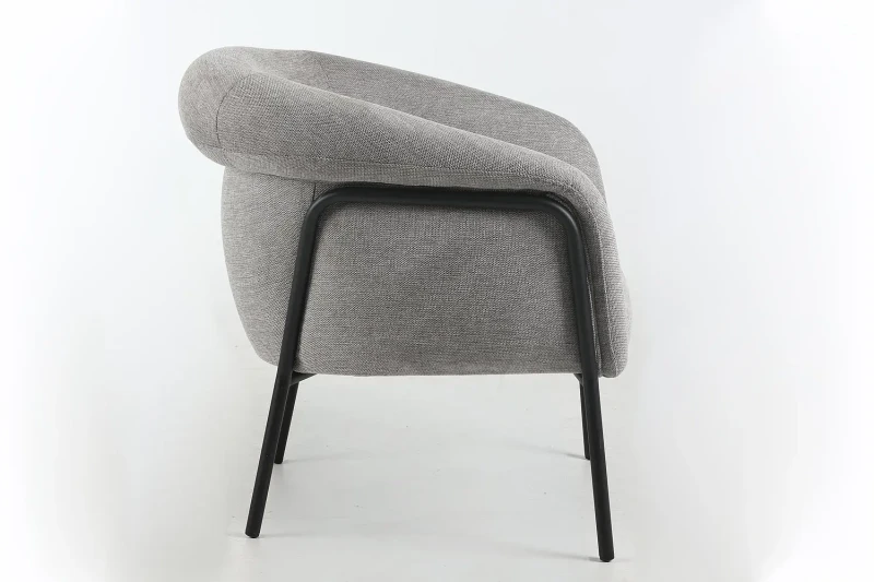 Fotel tapicerowany Clover Brego szary 07