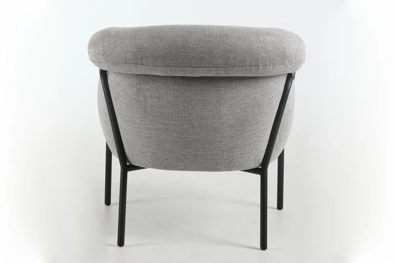 Fotel tapicerowany Clover Brego szary 07