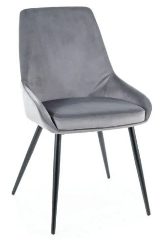 Krzesło tapicerowane Cobe Velvet szary Bluvel 14