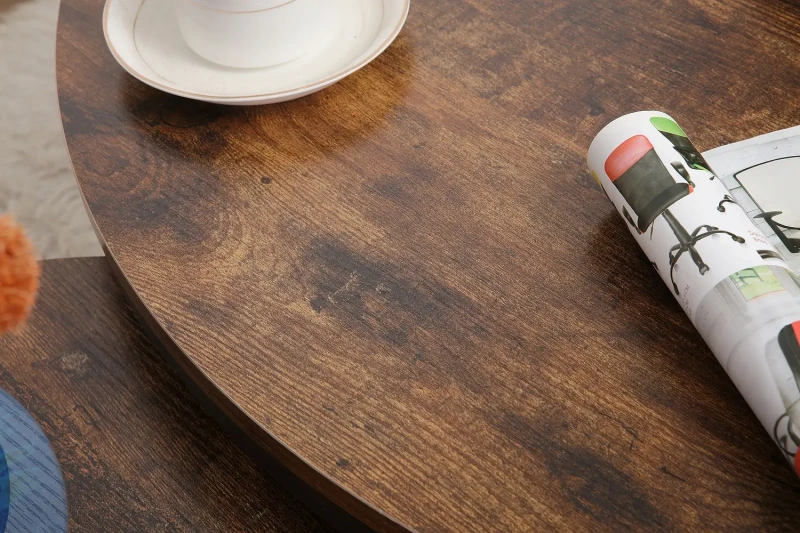 Ława Ella B 60 cm brąz rustykalny/czarny