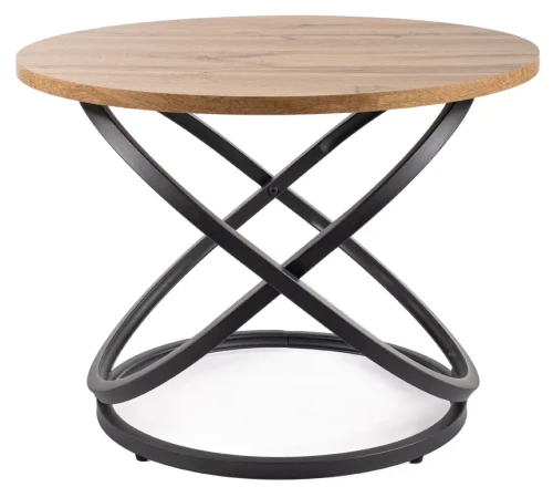 Stolik Eos D dąb artisan/czarny 60 cm