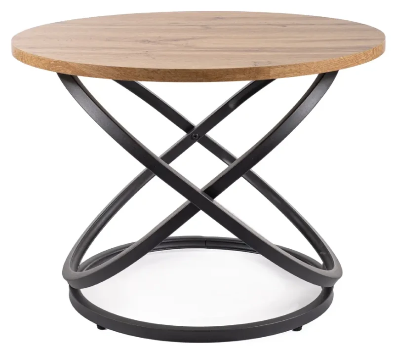Stolik Eos D dąb artisan/czarny 60 cm