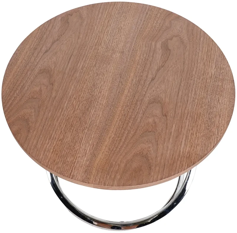 Stolik Eos D orzech/czarny 60 cm