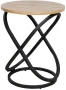 Stolik Eos E dąb artisan/czarny 45 cm