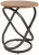 Stolik Eos E dąb artisan/czarny 45 cm