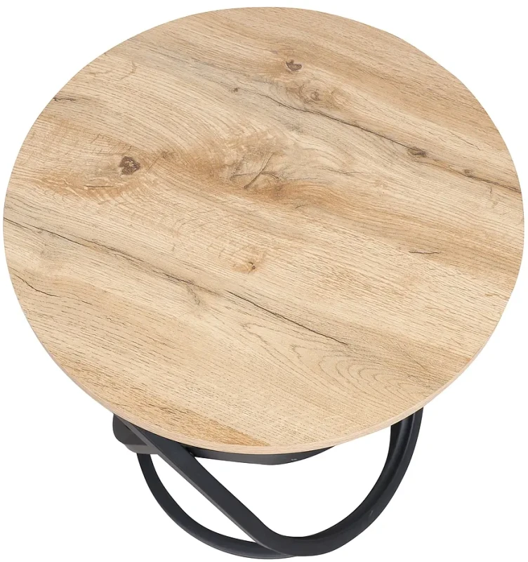 Stolik Eos E dąb artisan/czarny 45 cm