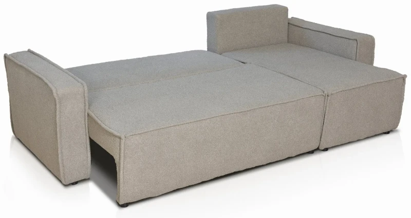 Narożnik kanapa Sozopol 260 cm tapicerowana z funkcją spania