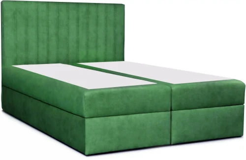 Łóżko kontynentalne Emilia 140x200 tapicerowane z pojemnikiem