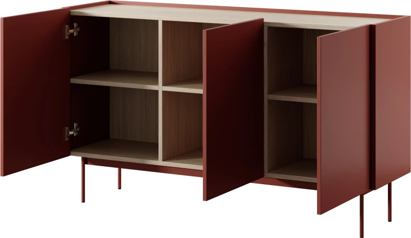 Komoda Color K-144 ceramic red