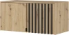 Nadstawka Nelly 2D 105 cm dąb artisan/czarny