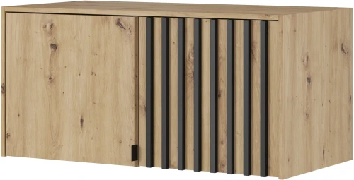 Nadstawka Nelly 2D 105 cm dąb artisan/lamela czarna