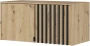 Nadstawka Nelly 2D 105 cm dąb artisan/czarny