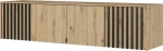 Nadstawka Nelly 4D 205 cm dąb artisan/lamela czarna