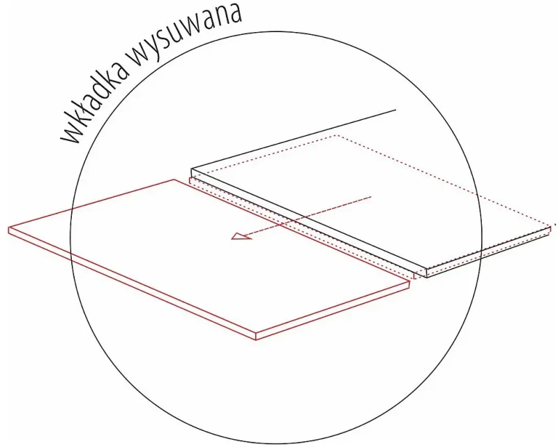 Stół rozkładany John biały efekt marmuru/czarny mat 120-180