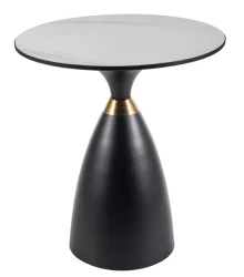 Ława Gemini 50 cm biały/czarny