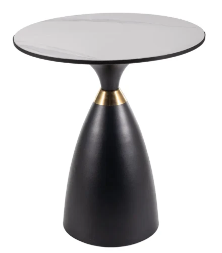 Ława Gemini 50 cm biały/czarny