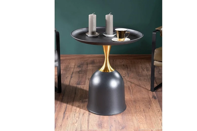 Ława Libra 51 cm czarny/złoty