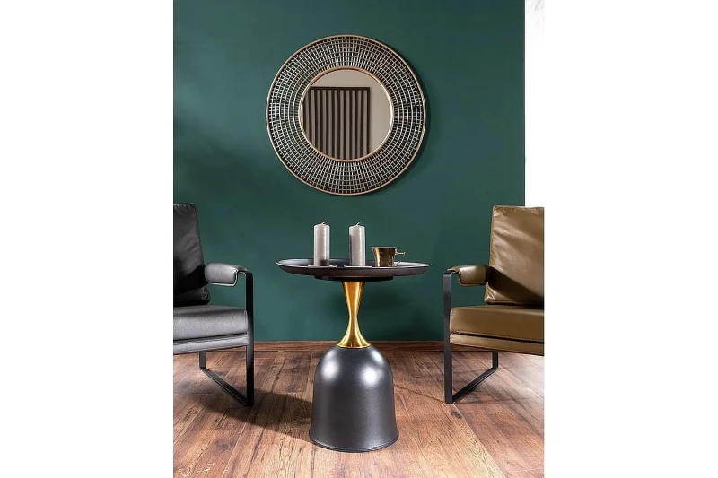 Ława Libra 51 cm czarny/złoty