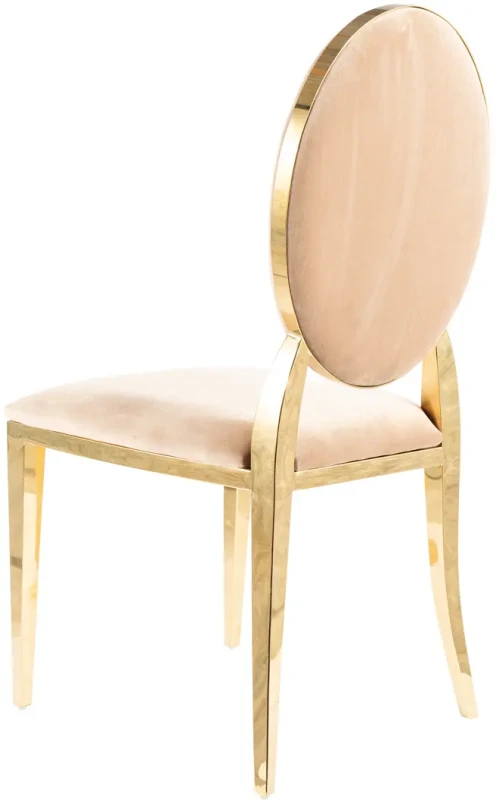 Krzesło tapicerowane King Velvet beżowy Bluvel 28