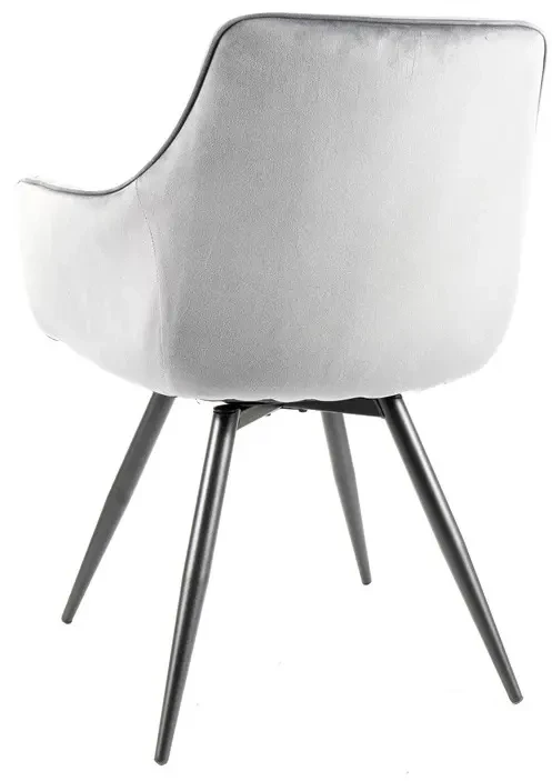 Krzesło tapicerowane Mango Velvet szary Bluvel 14