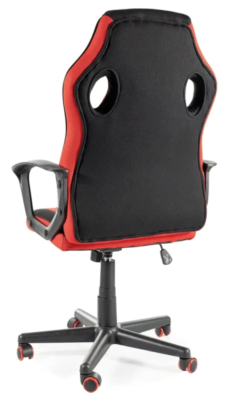 Fotel obrotowy Dakar czarny/czerwony