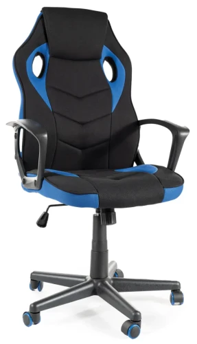 Fotel obrotowy Dakar czarny/niebieski
