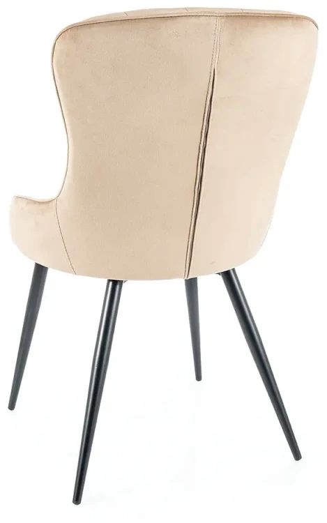 Krzesło tapicerowane Lotus Velvet beż Bluvel 28