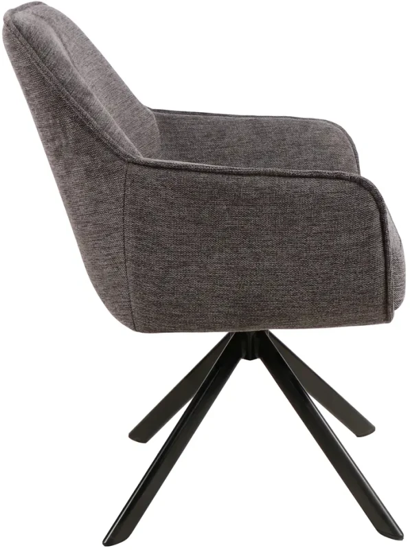 Krzesło tapicerowane Notti Brego ciemny szary .18