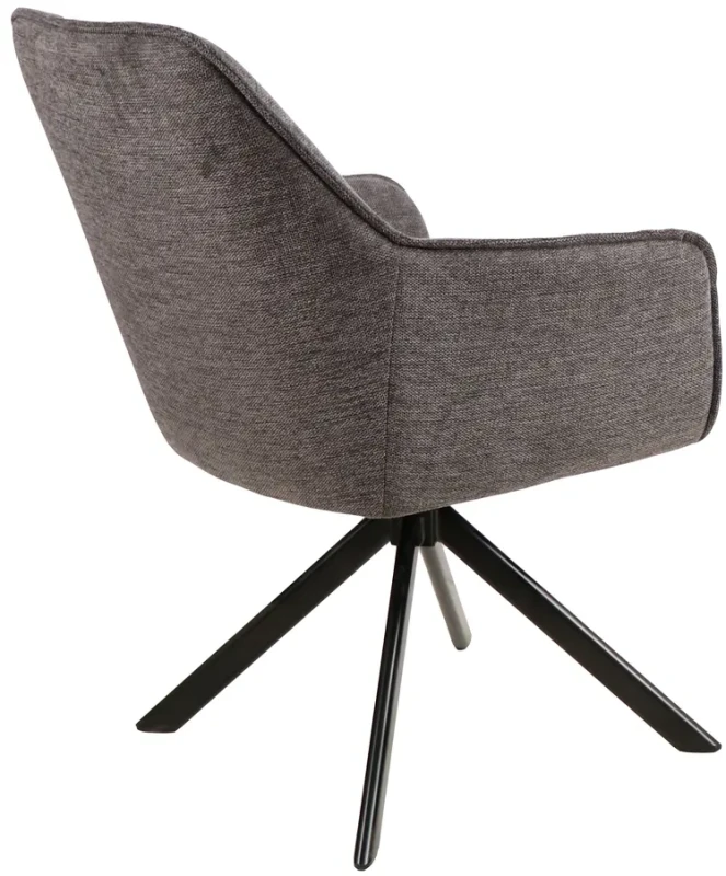 Krzesło tapicerowane Notti Brego ciemny szary .18