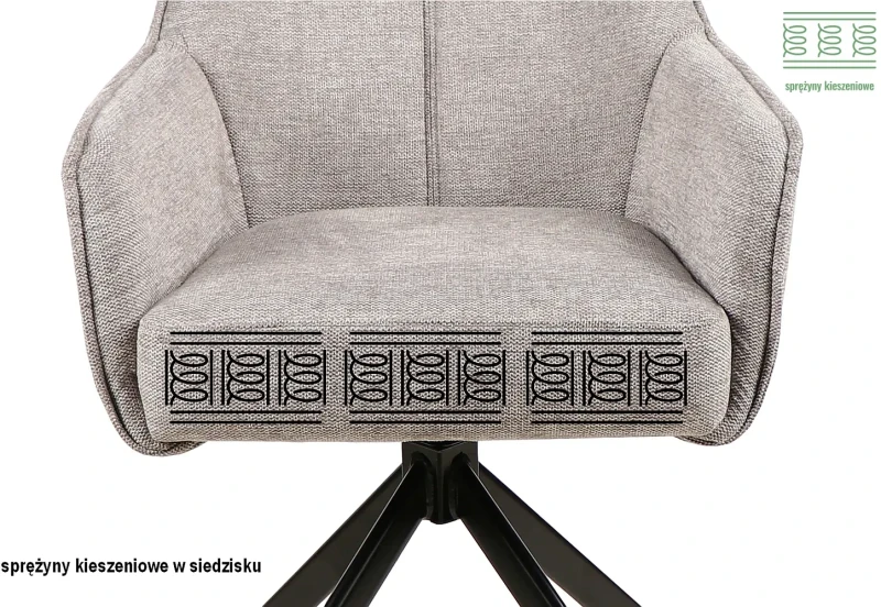 Krzesło tapicerowane Notti Brego