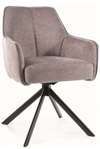 Krzesło tapicerowane Notti Brego szary .07