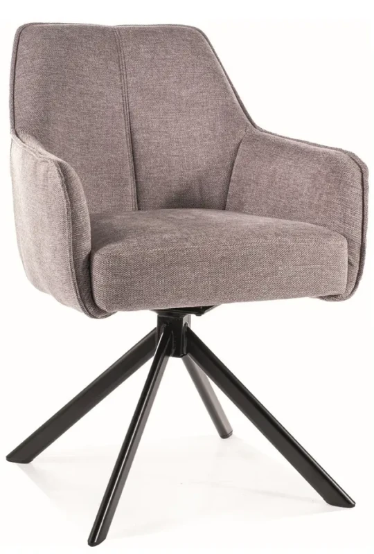 Krzesło tapicerowane Notti Brego szary .07