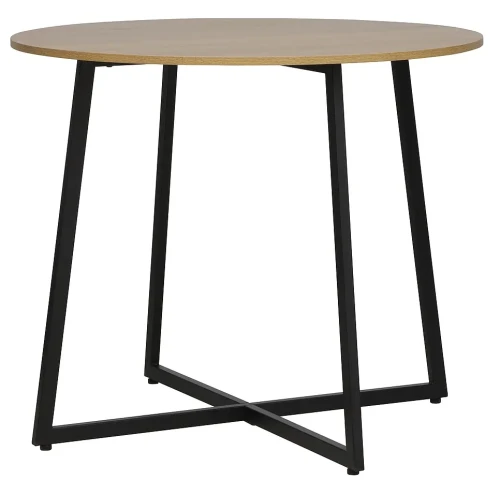 Stół Luna dąb artisan/czarny 90 cm