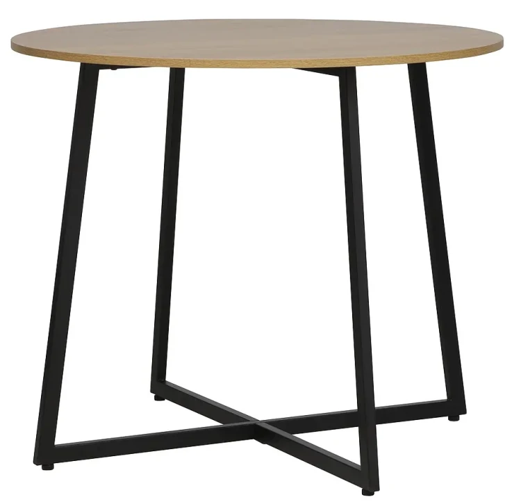 Stół Luna dąb artisan/czarny 90 cm