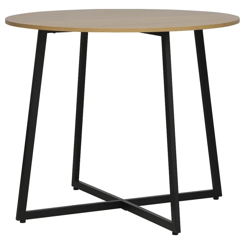 Stół Luna dąb artisan/czarny 90 cm