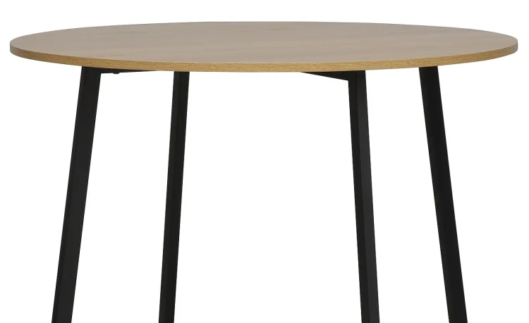 Stół Luna dąb artisan/czarny 90 cm