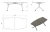 Biurko Carl Table 200x100 cm z funkcją składania na kółkach Beżowy