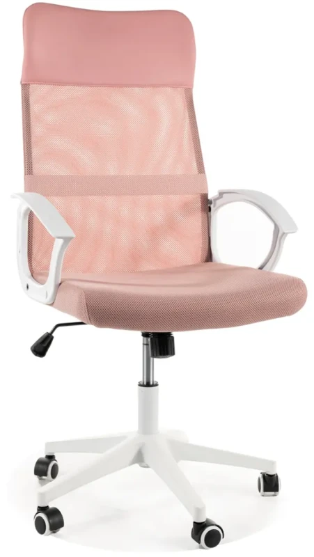 Fotel obrotowy Q-026 różowy