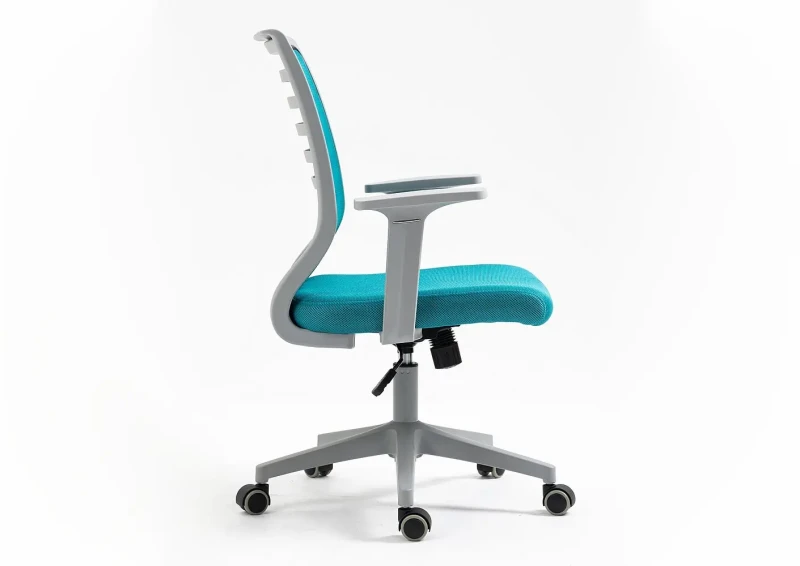 Fotel obrotowy Q-320 niebieski/szary