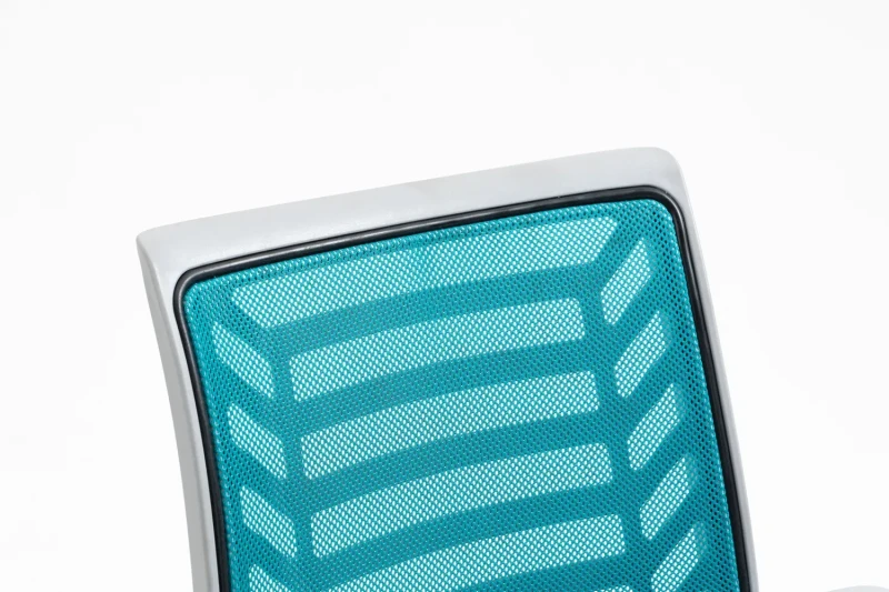 Fotel obrotowy Q-320 niebieski/szary