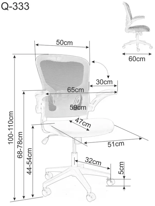 Fotel obrotowy Q-333