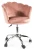 Fotel obrotowy Rose Velvet róż antyczny Bluvel 52