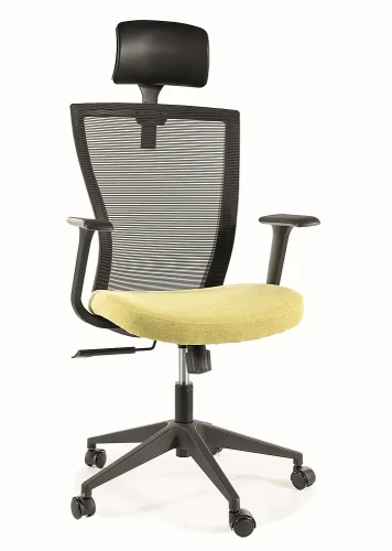 Fotel obrotowy Q-328H czarny/zielony