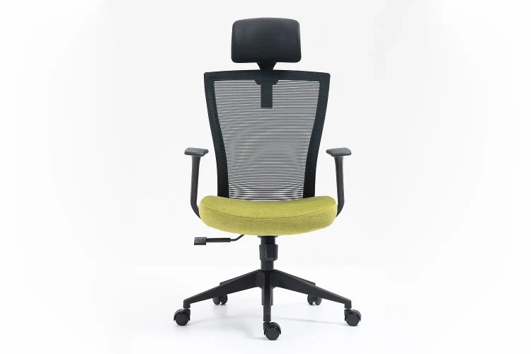 Fotel obrotowy Q-328H czarny/zielony