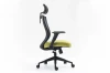 Fotel obrotowy Q-328H czarny/zielony
