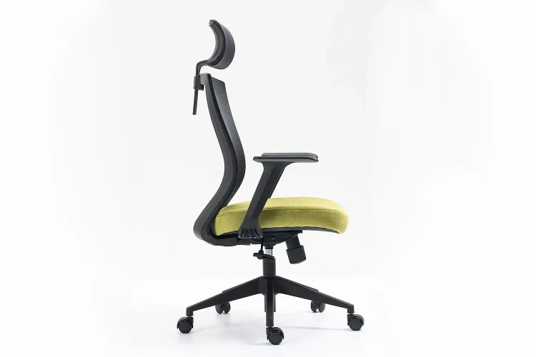 Fotel obrotowy Q-328H czarny/zielony