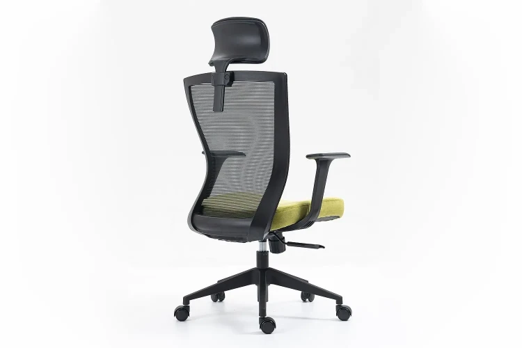 Fotel obrotowy Q-328H czarny/zielony