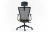 Fotel obrotowy Q-328H czarny/zielony