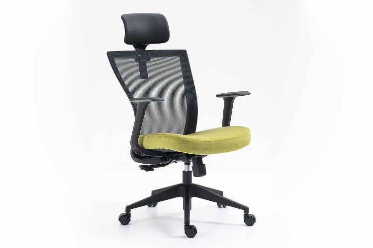 Fotel obrotowy Q-328H czarny/zielony