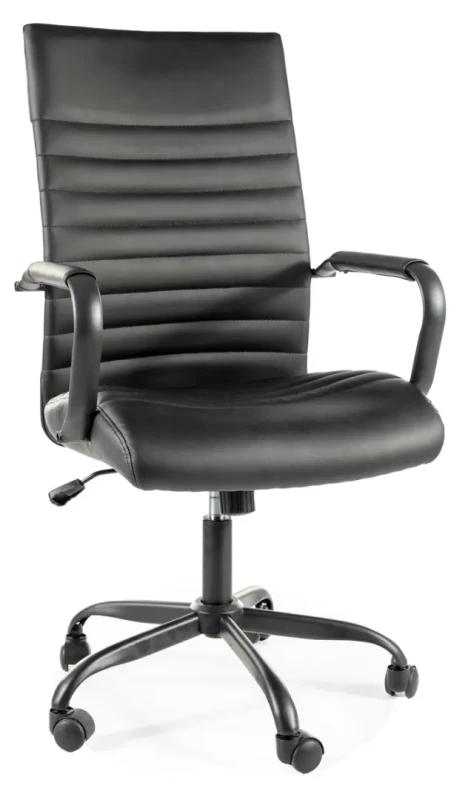 Fotel obrotowy Q-306 skóra syntetyczna czarny